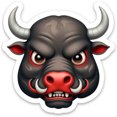 ''tattooed''-scary-looking-bulls-with-heavy-face-tattoes sticker
