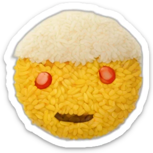 plate with pilaf sticker