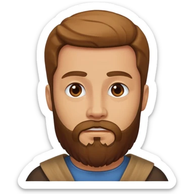 Judas the disciple with beard and without body sticker