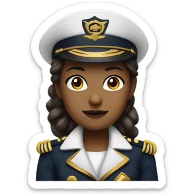Ship Captain Woman  sticker