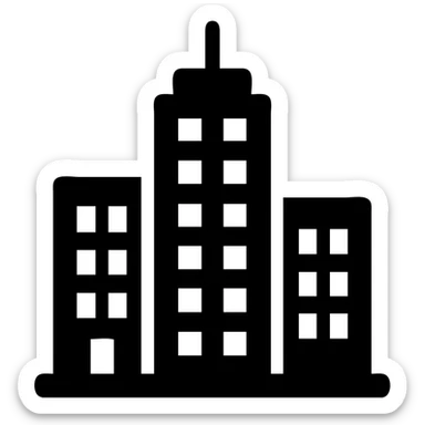 городская архитектура здания высотки sticker