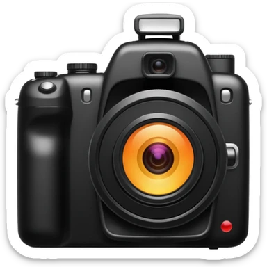 silueta camara fotos sticker