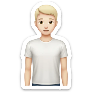 A skinny guy  sticker