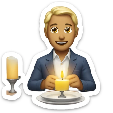 Candlelight diner  sticker