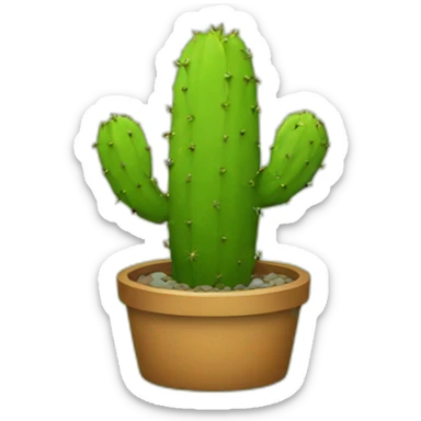 cactus wuth triangle sticker