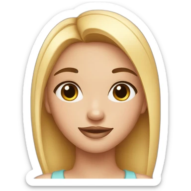 girl with beauty spot sticker