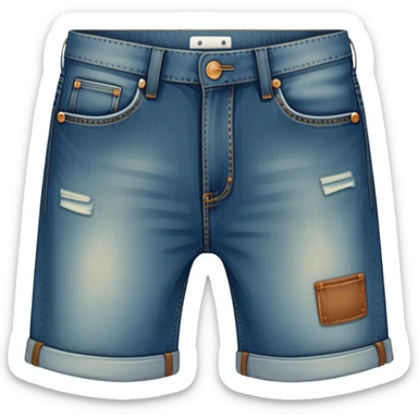 Shorts with brown stain sticker
