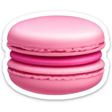 Pink macaron sticker