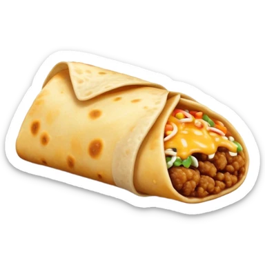 Deep fried burrito sticker
