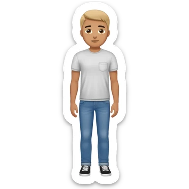 man-with-a-shopping-cart-full-body sticker