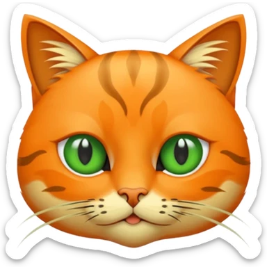 Katze mit Gurke auf den Augen sticker