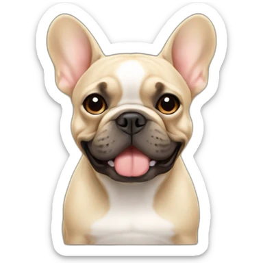 French Bulldog beige sticker