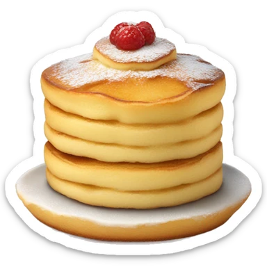 Souffle pancake sticker