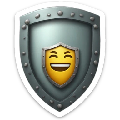 v letter on the shield sticker