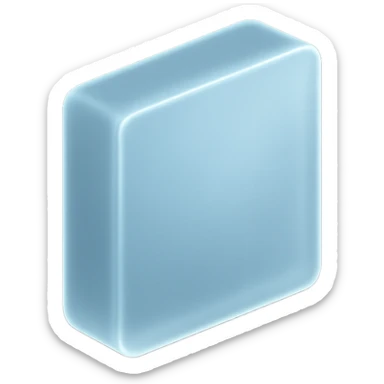 square in hex color #85c0f9 with frosted look sticker