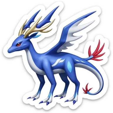 Xerneas-Kyogre-Latios-Lugia-Fakémon-hybrid-creature (full body)  sticker