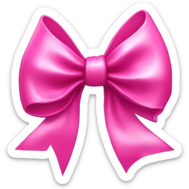 Pink bow  sticker