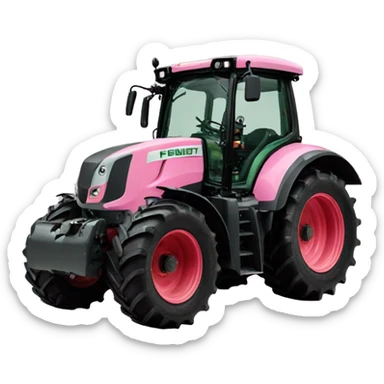 Fendt Traktor pink  sticker
