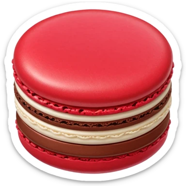 Le Durée Paris macaron red chocolate sticker