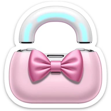 airpods max with pink bows around them sticker