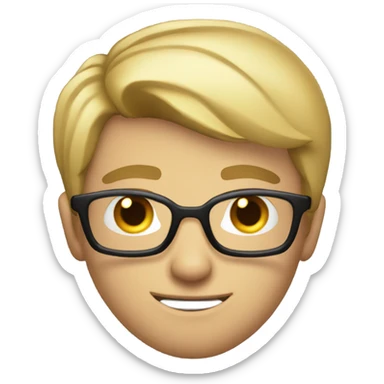 Egotistical young gamer British man  sticker