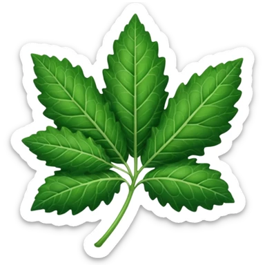 patchouli leaf sticker