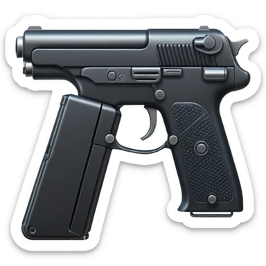 large pistol sticker