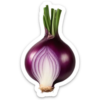 Red onion  sticker