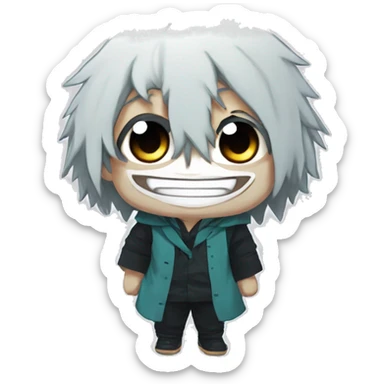 Tomura Shigaraki chibi cute anime character version from my hero academia sticker