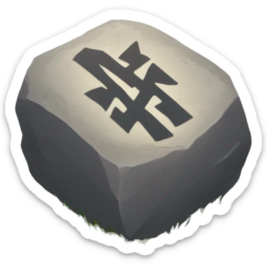 Rune stone sticker