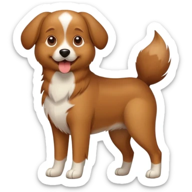 Dog happy sticker