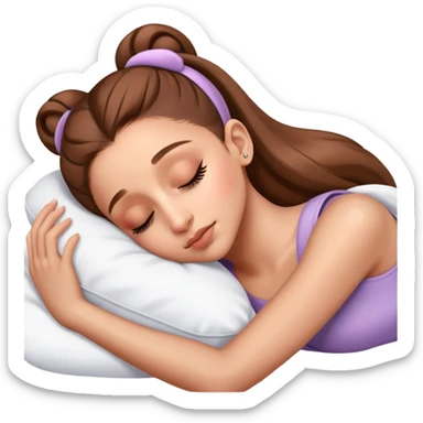 Ariana Grande sleeping sticker