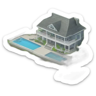 Gay home island mansion complex  sticker