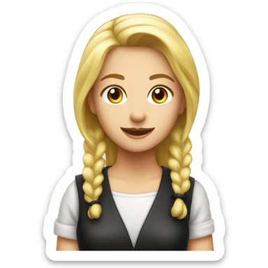 Barmaid blond Girl sticker