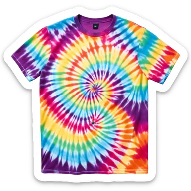 1990’s tie dye shirt sticker