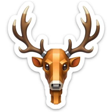 Minecraft horn antler sticker