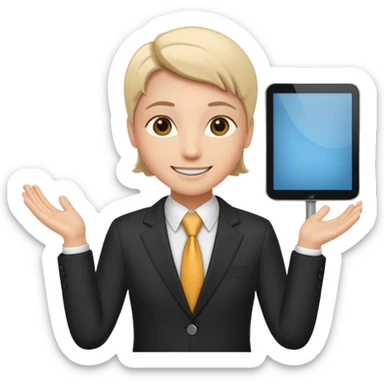 work exec presentation sticker