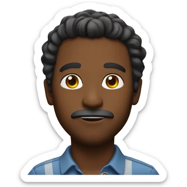 Man saying for sure sticker