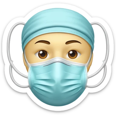 medical mask sticker