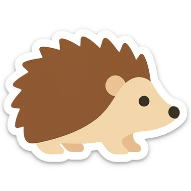 Hedgehog sticker