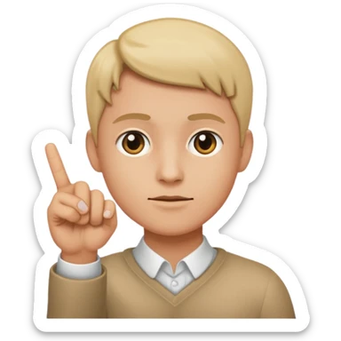 create me an emoji that is a finger pointing to watch the front of the screen so pointing at me sticker