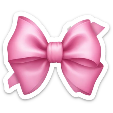 Pink bow sticker