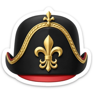 Napoleons bicorne hat sticker