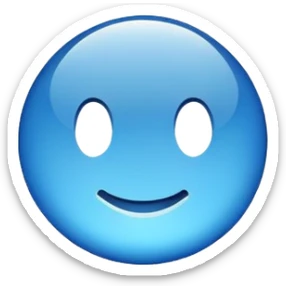 blue return button  sticker