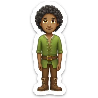 tired-biracial-elf-poet sticker