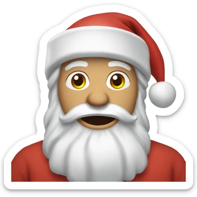 Kerstman sticker