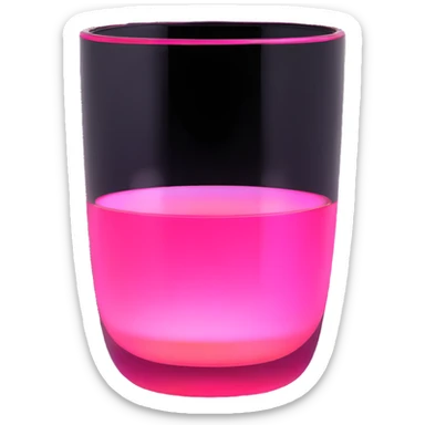 handshake, transparent glass with bright pink gradient from #FF335F to #FF99AA, soft glow and shadows, minimalistic sticker