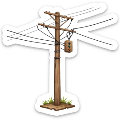 Power pole sticker