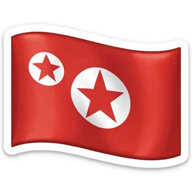North Korea Flag sticker