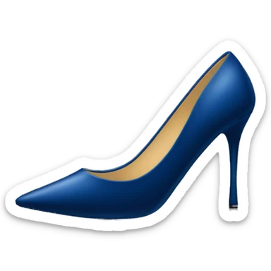dark blue stiletto sticker